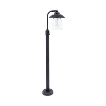 Lutec Cate - tuinpaal - 26 x 17 x 94 cm - IP44 - antiek zwart