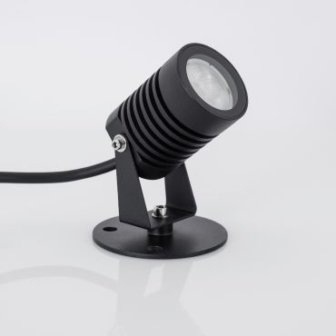 Nova Luce Fend - grondspot - 7 x 5 x 12 cm - 5W LED incl. - IP65 - zwart