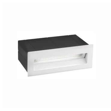 Nova Luce Krypton - inbouw wandverlichting - 13,5 x 8 x 5,5 cm - 3W LED incl. - IP54 - wit