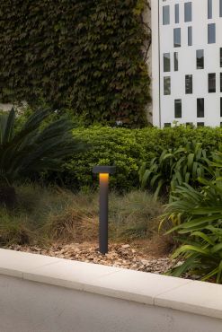 Faro Espot - tuinpaal - Ø 16 x 60 cm - 9W LED incl. - IP65 - donkergrijs