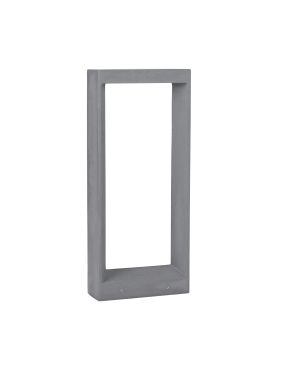 Nova Luce Cairo - tuinpaal - 28 x 65 x 10 cm - 8W LED incl. - IP65 - grijs