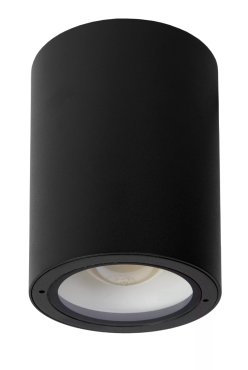 Lucide Volantis - opbouwspot - Ø 10,8 x 15,5 cm - IP54 - zwart