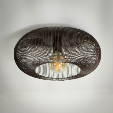 Vico Copper Twist - plafondlamp - Ø 43 x 20 cm - koper