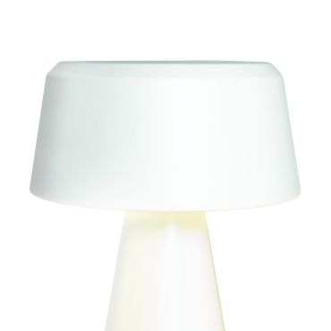 ONE Light Portable Trendy Light - oplaadbare tafellamp - Ø 15 x 22 cm - 3W dimbare LED incl. - IP65 - wit