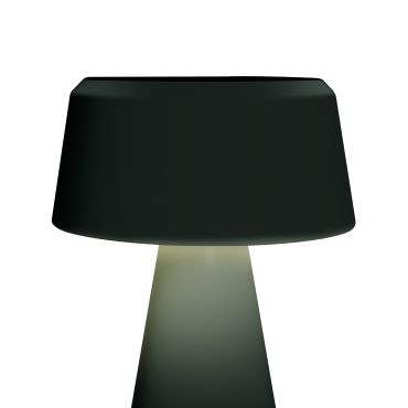 ONE Light Portable Trendy Light - oplaadbare tafellamp - Ø 15 x 22 cm - 3W dimbare LED incl. - IP65 - zwart