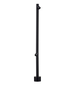 Nova Luce Lord - tuinpaal - Ø 8 x 90 cm - 8W LED incl. - IP65 - zandzwart
