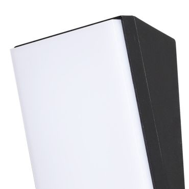 Nova Luce Keen - buiten wandverlichting - 9 x 7 x 18 cm - 12W LED incl. - IP65 - zwart