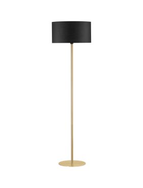 Nova Luce Sibnia - vloerlamp - Ø 45 x 164,8 cm - messing goud en zwart