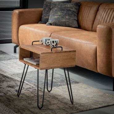 Vico Handles - nachtkastje - 40 x 34 x 48 cm - acaciahout