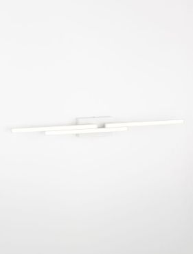 Nova Luce Chart - wandlamp - 9 x 10 x 96,5 cm - 31W LED incl. - IP44 - zandwit