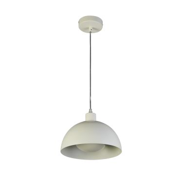 Searchlight Mars - hanglamp - Ø 25 x 150 cm - mat crème