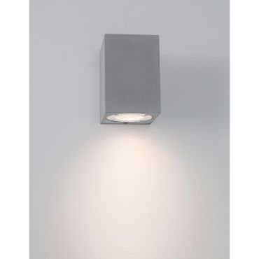 Nova Luce Fuento - buiten wandverlichting - 8,6 x 10 x 12 cm - IP65 - grijs