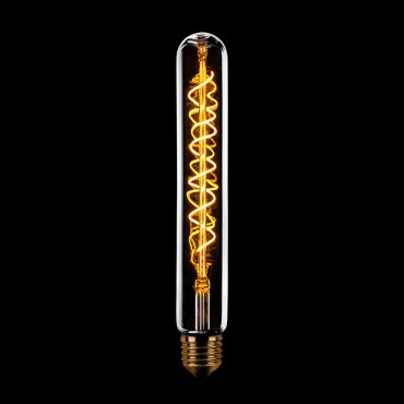 ETH Tube Spiral LED Filament - 18,5 cm - E27 - 3 stappen dimbaar - 7W - 2200K - transparant