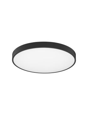 Nova Luce Perfect Profile - plafondlamp - Ø 60 x 10 cm - 40W dimbare LED incl. - zwart