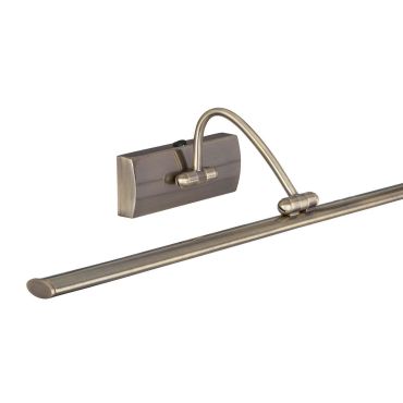 Searchlight LED Picture Lights - wandverlichting met schakelaar - 38 x 11 cm - 3W LED incl. - antiek messing