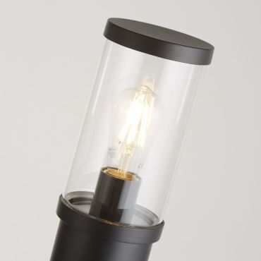 Searchlight Bakerloo - tuinpaal - Ø 15 x 73 cm - IP44 - zwart