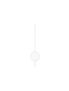 Nova Luce Clock - wandlamp - 13,6 x 6,5 x 61 cm - 18W LED incl. - zandwit