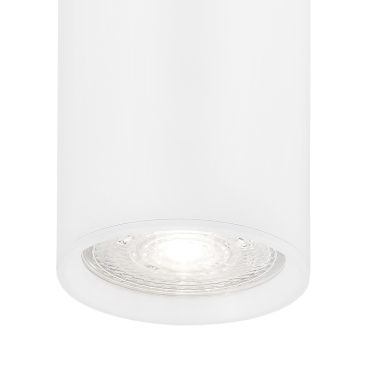 Nova Luce Marupe - plafondspot - Ø 6 x 20 cm - wit