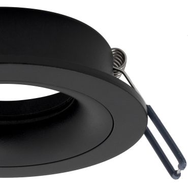 Nova Luce Enzo - inbouwspot - Ø 92 mm, Ø 78 mm inbouwmaat - zwart