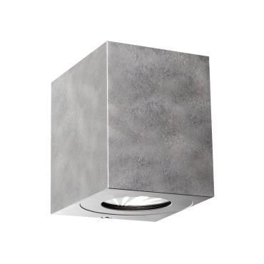 Nordlux Canto Kubi 2 - buiten wandverlichting - 8,7 x 10,4 x 10 cm - 2 x 5W LED incl. - IP44 - gegalvaniseerd metaal