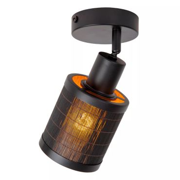 Lucide Tagalog - wandspot - Ø 10 x 23 cm - zwart