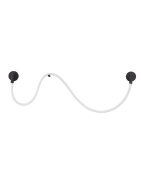 Nova Luce Ilane - wandlamp - 170 x 27 x 7,5 cm - 14W LED incl. - zandzwart en wit