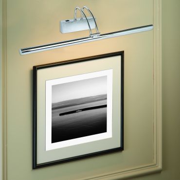 Searchlight LED Picture Lights - wandverlichting met schakelaar - 68 x 11,5 cm - 13W LED incl. - chroom