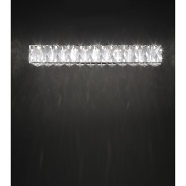 Nova Luce Corona - wandverlichting - 40 x 7 x 7 cm - 8W LED incl. - chroom