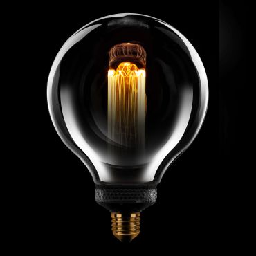 ETH Globe LED Filament - Ø 12,5 cm - E27 - 3 stappen dimbaar - 5W - 1800K – gerookt en transparant