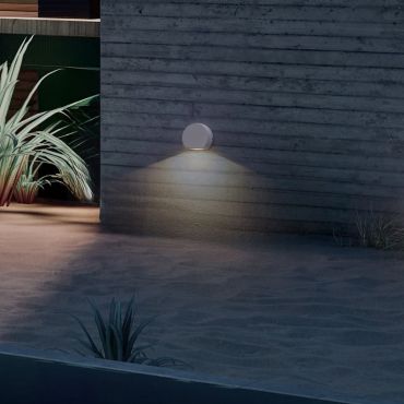 Nova Luce Sango - buiten wandverlichting - 10 x 8,5 x 3,5 cm - 4W LED incl. - IP54 - zandwit