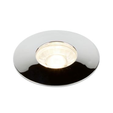 Searchlight Flush  - set van 3 - Ø 100 mm, Ø 68 mm inbouwmaat - 3 x 4W LED incl. - chroom