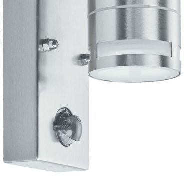 Searchlight Bodmin - buiten wandverlichting met bewegingsmelder - 7 x 15 cm - 3W LED incl. - IP44 - roestvrij staal