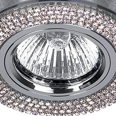 Elmark CR-776 - inbouwspot - Ø 90 mm, Ø60 mm inbouwmaat - chroom en zilver