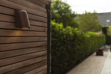Lutec Ancor - buiten wandlamp - 11 x 9 x 14cm - IP54 - matbruin