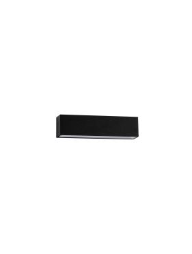Nova Luce Allure - buiten wandverlichting - 22 x 5,5 x 5,3 cm - 8W LED incl. - IP65 - zandzwart