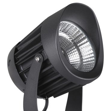 Nova Luce North – grondspot - Ø 9 x 9,5 cm - 10W LED incl. - IP65 - zwart