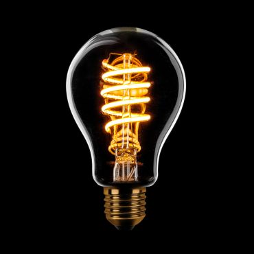 ETH Standard Spiral LED Filament - E27 - 8W dimbaar - 1800K - transparant