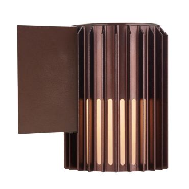 Nordlux Aludra N - buiten wandverlichting - 12,4 x 16,8 x 17,4 cm - IP54 - bruin