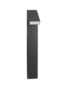 Nova Luce Brigitta - tuinpaal - 12 x 80 x 15,5 cm - 6W LED incl. - IP65 - zandzwart