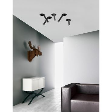 Nova Luce Zetan - inbouwspot - Ø 92 mm, Ø 82 mm inbouwmaat - 5W LED incl. - zwart
