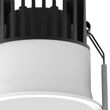 Nova Luce Blade - inbouwspot - Ø 78 mm, Ø 72 mm inbouwmaat - 12W LED incl. - IP65 - wit
