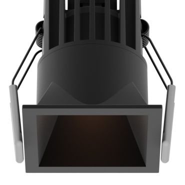 Nova Luce Bree - inbouwspot - 56 x 56 mm, 50 x 50 mm inbouwmaat - 7W LED incl. - IP32 - zwart