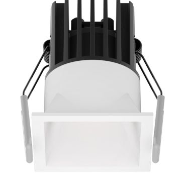 Nova Luce Bree - inbouwspot - 56 x 56 mm, 50 x 50 mm inbouwmaat - 7W LED incl. - IP32 - wit