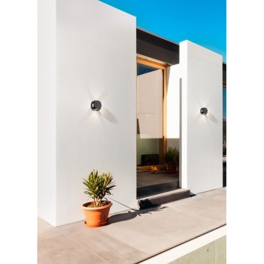 Nova Luce Zari - buiten wandverlichting - 5,5 x 6,5 x 6,5 cm - 4 x 1W LED incl. - IP54 - zwart