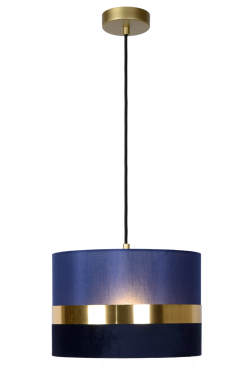Lucide Extravaganza Tusse - hanglamp - Ø 30 x 152,5 cm - blauw