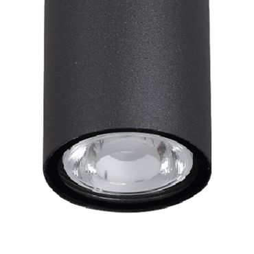 Nova Luce Ceci - buiten plafondlamp - Ø 5,5 x 11 cm - 3W LED incl. - IP65 - zwart