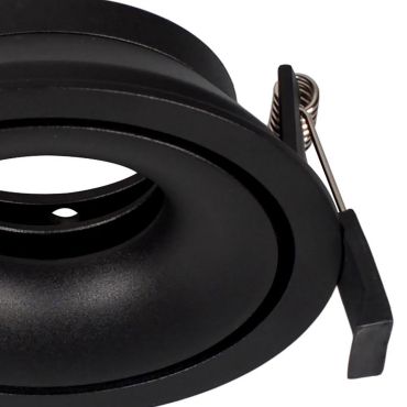 Nova Luce Enzo - inbouwspot - Ø 105 mm, Ø 100 mm inbouwmaat - zwart