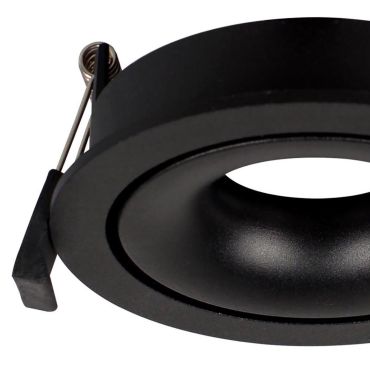 Nova Luce Enzo - inbouwspot - Ø 110 mm, Ø 105 mm inbouwmaat - zwart