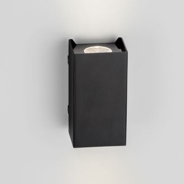 Nova Luce Elio - buiten wandverlichting - 7 x 13 x 6,2 cm -  6W LED incl. - IP65 - donker antraciet