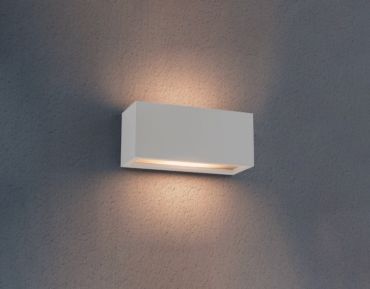 Century Italia Reverso - buiten wandverlichting - 10 x 11 x 25 cm - IP65 - wit